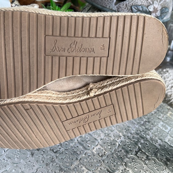 Shoes - EUC - Sam Edelman Issa Pom-Pom Women’s Espadrille Flats SB11 - Picture 9 of 9